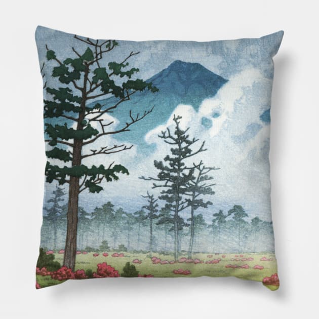 Senjogahara Field at Nikko by Kawase Hasui Pillow by Takeda_Art