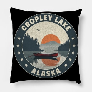 Cropley Lake Alaska Sunset Pillow