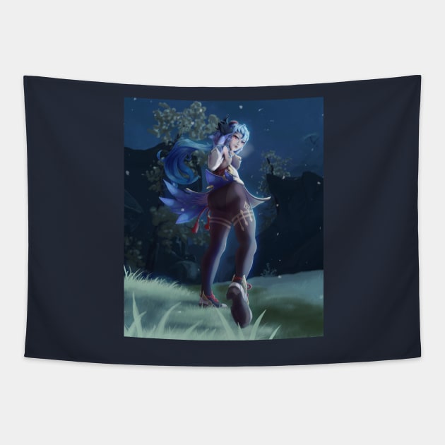 Ganyu Tapestry by Dracanthrope