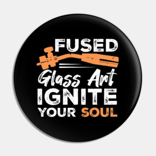 Fused Glass Ignite Your Soul Glassblowing Lampworking Pin