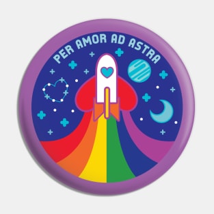 Space Pride - LGBT Flag T-Shirt Pin