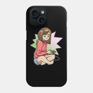 Anime Girl Gamer Videogames Kawaii Otaku Phone Case