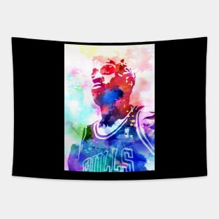 Dennis Rodman Watercolor Tapestry