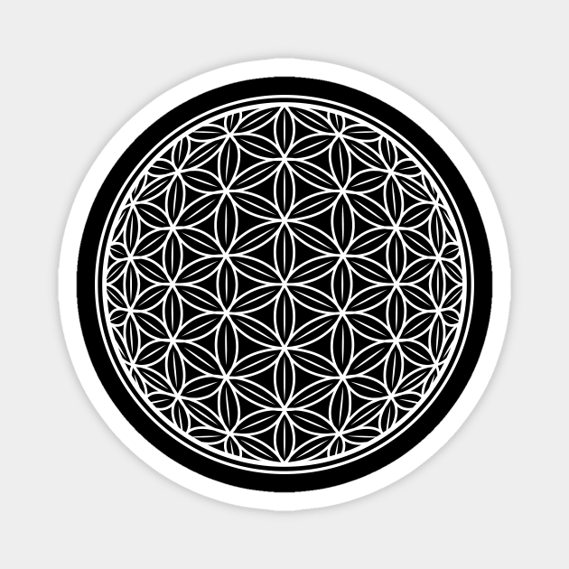 FLOWER OF LIFE ANCIENT SYMBOL Magnet by marieltoigo