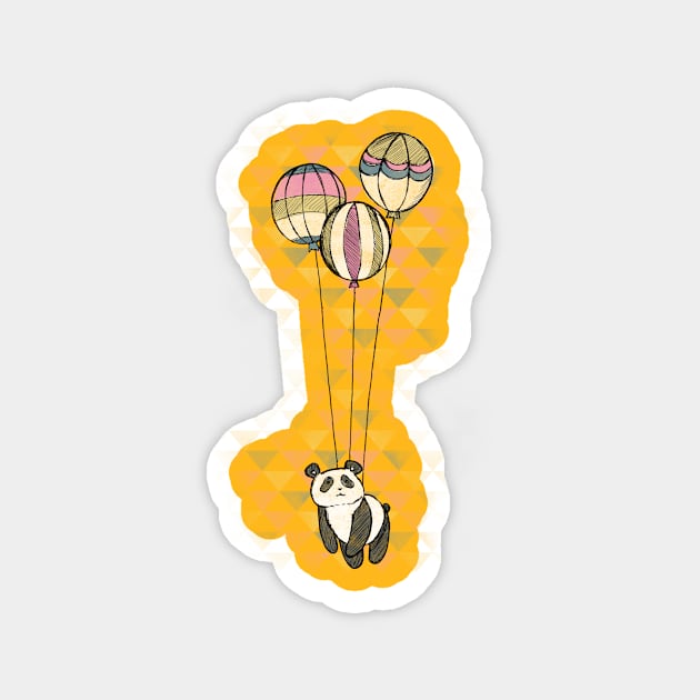 Panda with balloons Magnet by Shirt.ly