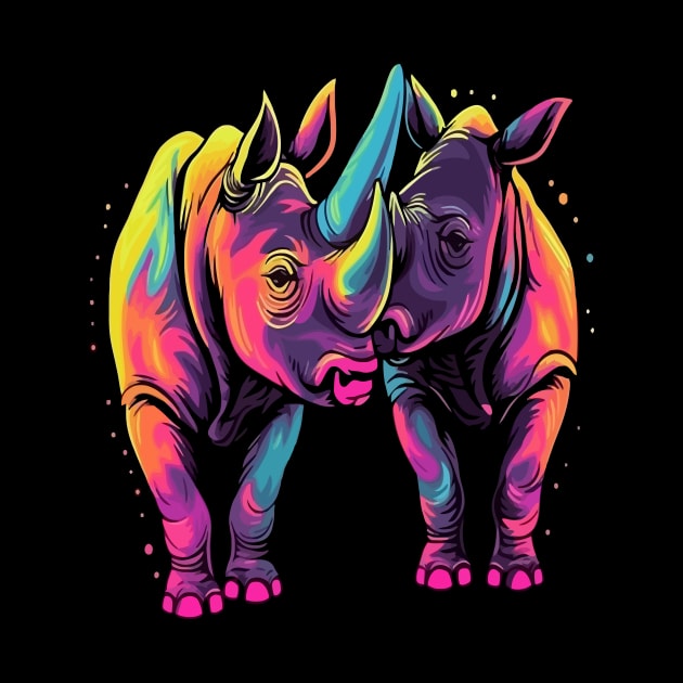 Rhinoceros Valentine Day by JH Mart