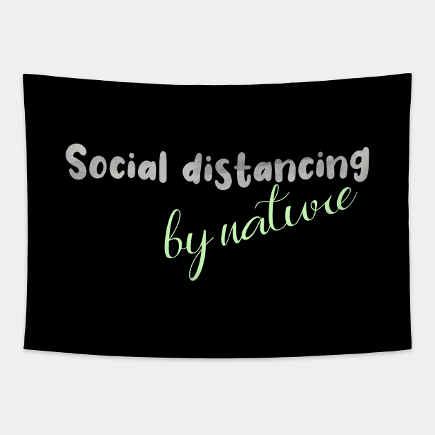 Social distancing by nature Tapestry by Adaba