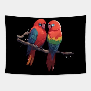 LOVE BIRDS YOU AND I Tapestry