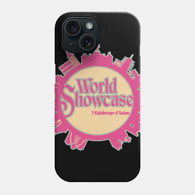 World Showcase Compass Pink Phone Case by PrinceHans Designs