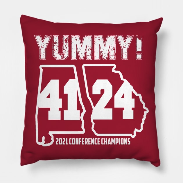 YUMMY ALABAMA GEORGIA 2021 Pillow by thedeuce