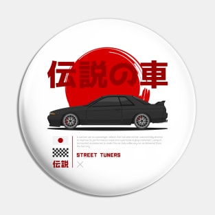 Street Tuner Black GTR R32 JDM Pin