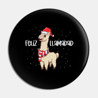 Christmas llama - Feliz Llamadad Pin