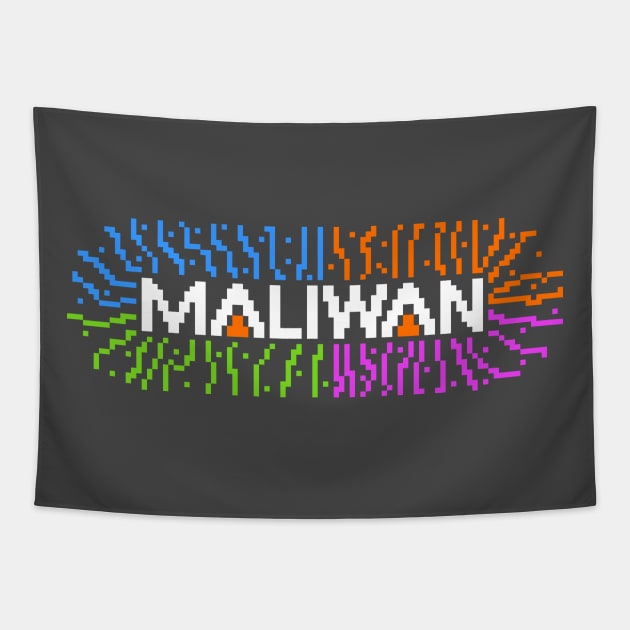 Borderlands Maliwan 8-Bit Pixel Art Tapestry by StebopDesigns
