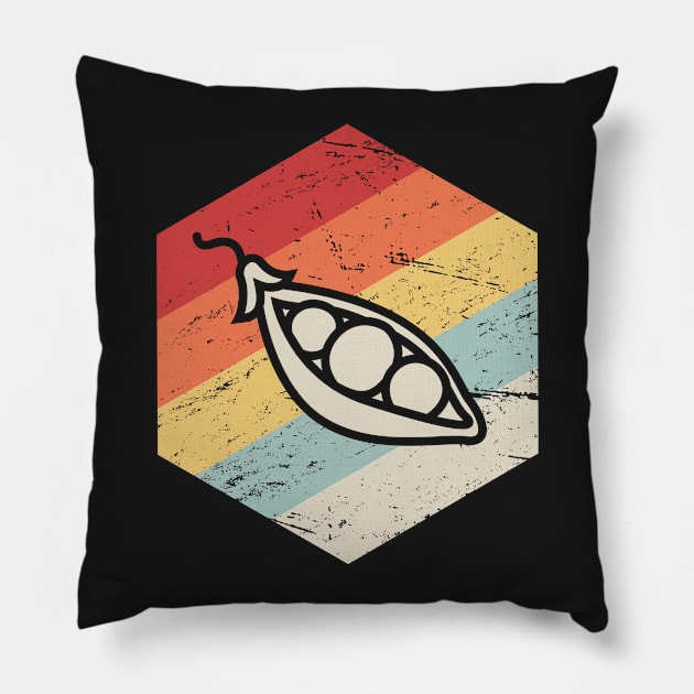 Retro Vintage Soybean Farmer Icon Pillow by MeatMan