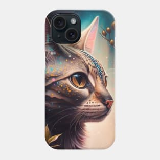 Bengal Cat In Magical World Phone Case