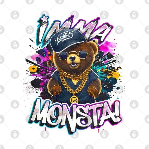 Imma Monsta! BEAR | Whitee | by Asarteon by Asarteon