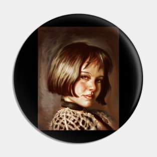 Mathilda portrait Pin