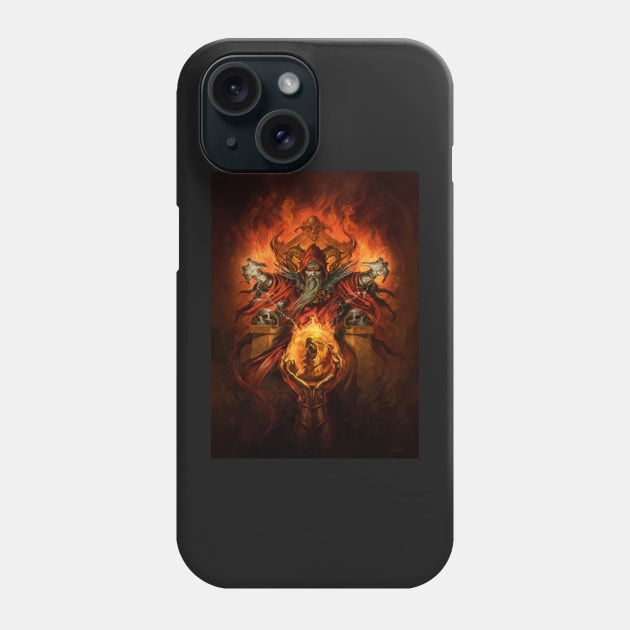 Red Wizard Phone Case by AlanLathwell