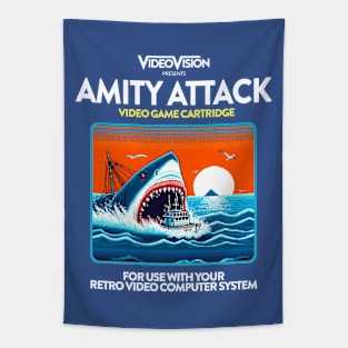 Amity Attack 80s Game Tapestry