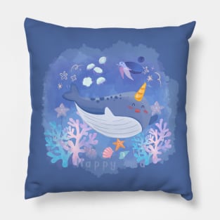 Happy sea Pillow