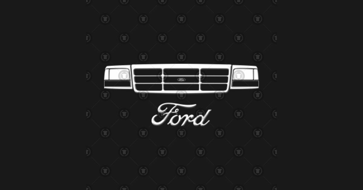 19921997 OBS Grille White Print Ford Sticker TeePublic