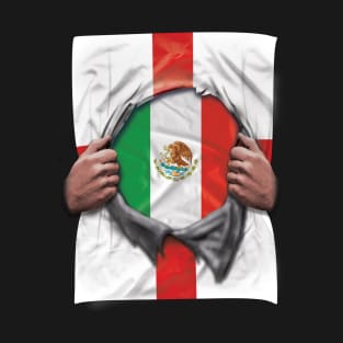 Mexico Flag English Flag Ripped - Gift for Mexican From Mexico T-Shirt