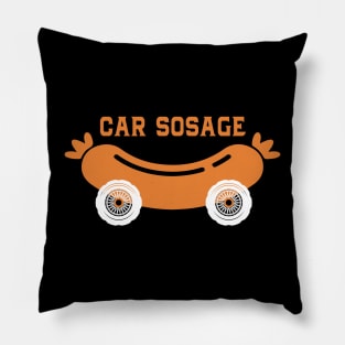 Car Sosage Humor Pillow