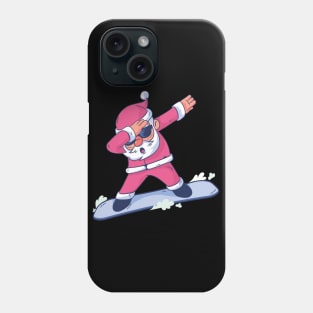 Snowboarding Santa Dab Phone Case