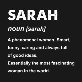 Sarah Name Gift design T-Shirt