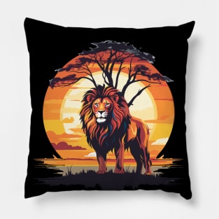 Lion Safari Animal Beauty Nature Wildlife Discovery Pillow