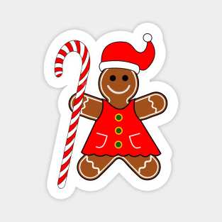 Sweet Christmas - Ginger cookie girl Magnet