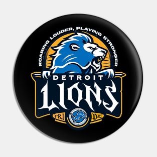 detriot lions pride Pin