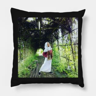 Girl in nature Pillow