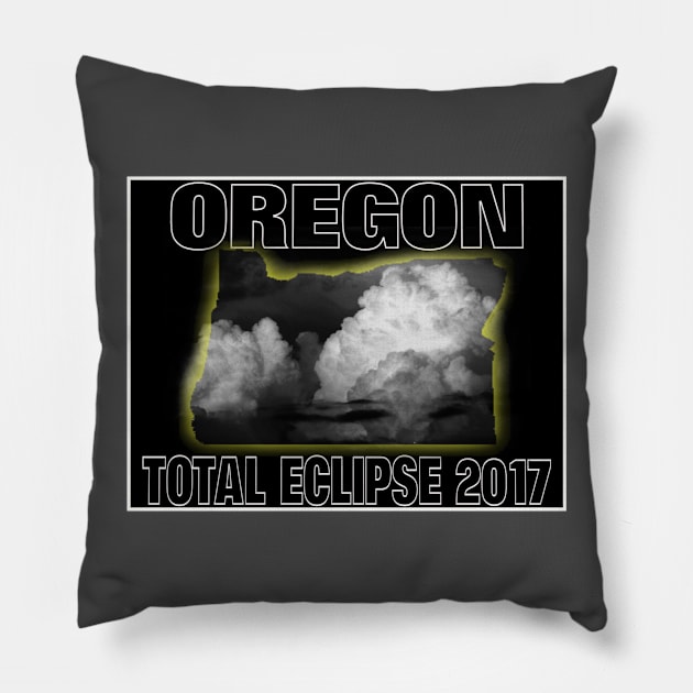 OREGON SOLAR ECLIPSE 2017 Pillow by OMEGAFIRESTUDIOS