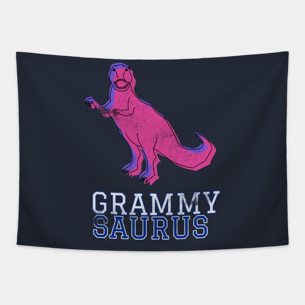 Grammy Saurus T Rex Distressed Pink Design Gift Idea Dinosaur Grandma Pink Tapestry by joannejgg