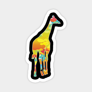 Cool giraffes colorful tshrit Magnet