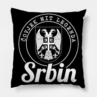 Covjek Mit Legenda - Srbin Srbija Serbia Pillow