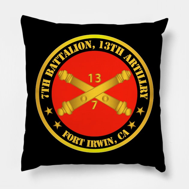 7th battalion 13th artillery regiment Fort Irwin, CA Pillow by twix123844