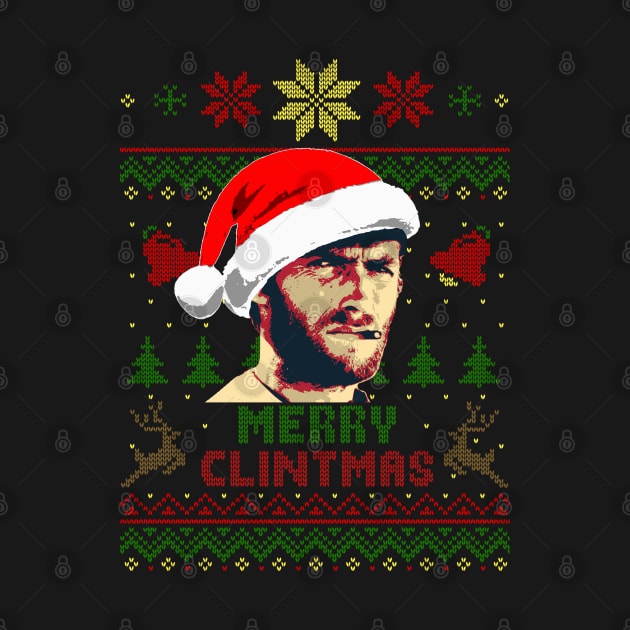 Clint Eastwood Merry Clintmas by Nerd_art