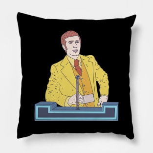 Game Show Host - Vintage Podium - Broadcast Television Pillow