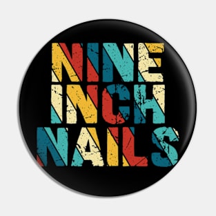 Retro Color - Nine Inch Nails Pin