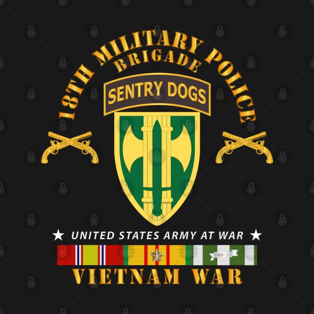 18th MP Brigade - Sentry Dogs Tab - Vietnam w VN SVC by twix123844