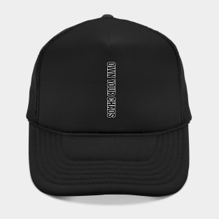 Own Your Chaos – Minimal Vertical Pocket Statement Design Hat