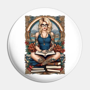 Bookish Blonde Pin