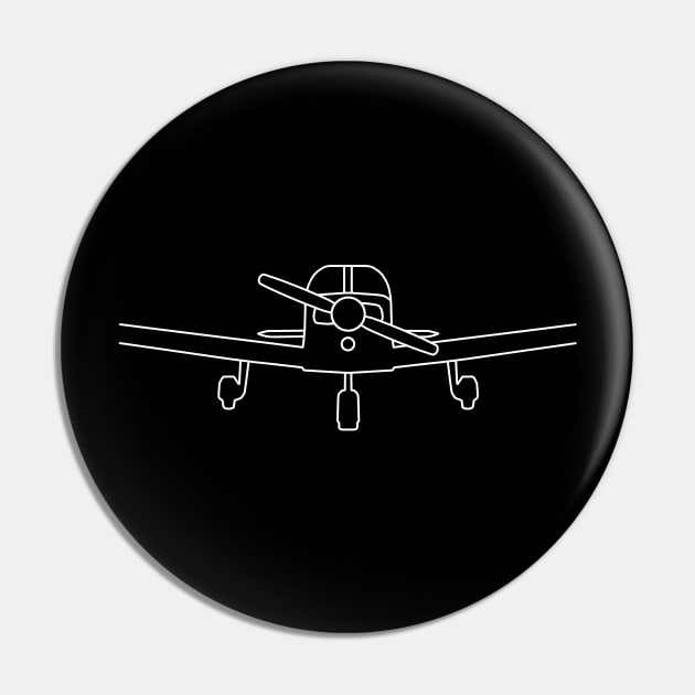 Piper PA28 outline graphic (white) Pin by soitwouldseem