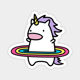 Hula Unicorn Magnet