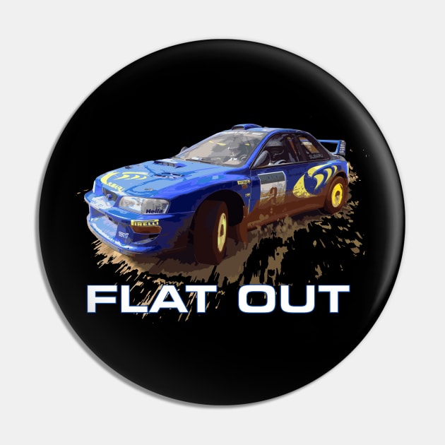 JDM Colin Mcrae Flat Out Boxer WRC STI GC8 22b Car 555 Impreza Pin by cowtown_cowboy