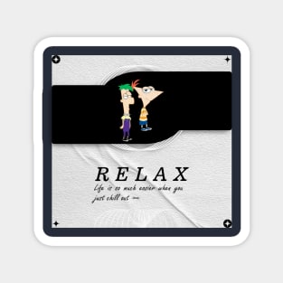 Phineas and Ferb chill out 02 Magnet