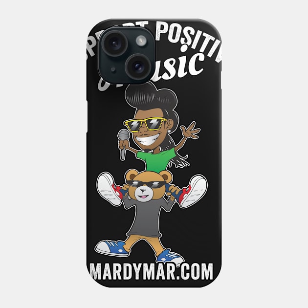 Support Positive Music Phone Case by Mardymar sauce