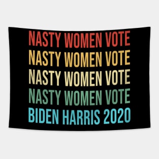 Nasty Women Vote Biden Harris 2020 Vintage Shirt Tapestry